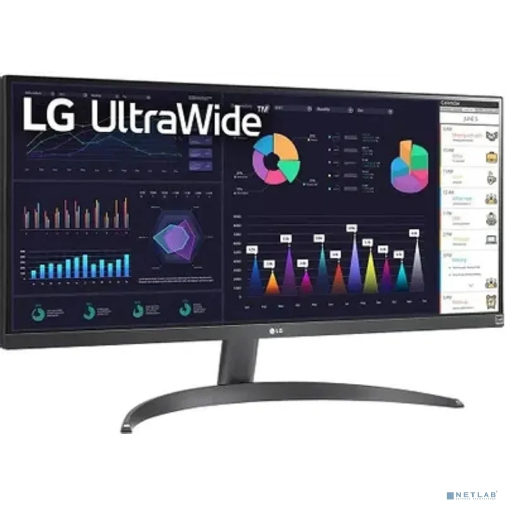 LCD LG 29" 29WQ500-B UltraWide черный {IPS 2560x1080 100Hz 21:9 матовая 1000:1 250cd 178/178 FreeSync HDMI DisplayPort}