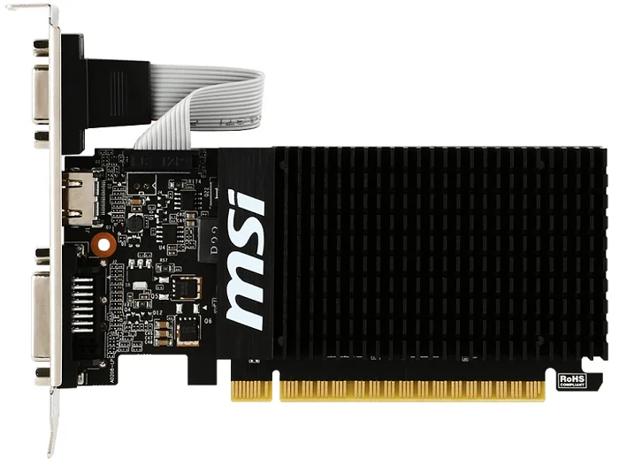 Видеоадаптер MSI GT 710 2GD3H LP PCI-E16 GT710 2GB GDDR3