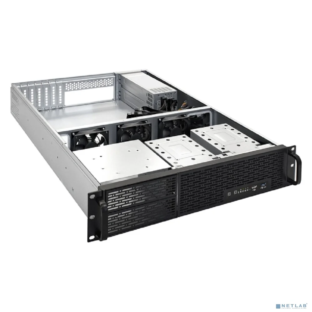 Exegate EX296231RUS Серверная платформа ExeGate Pro 2U550-06/2U2088 <RM 19", высота 2U, глубина 550, Redundant БП Chicony 2x550W, USB>