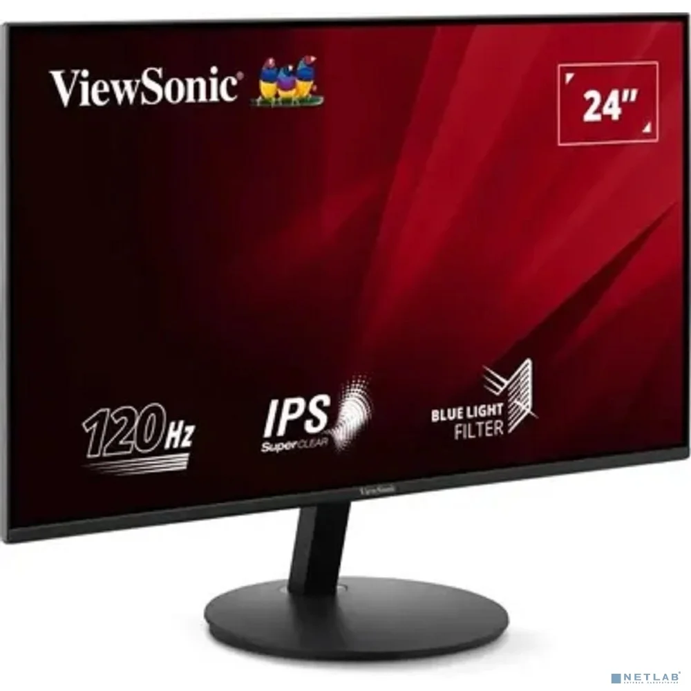 LCD ViewSonic 23.8" VA24E1-H черный {IPS 1920x1080 120Hz D-Sub HDMI 250cd Ex}