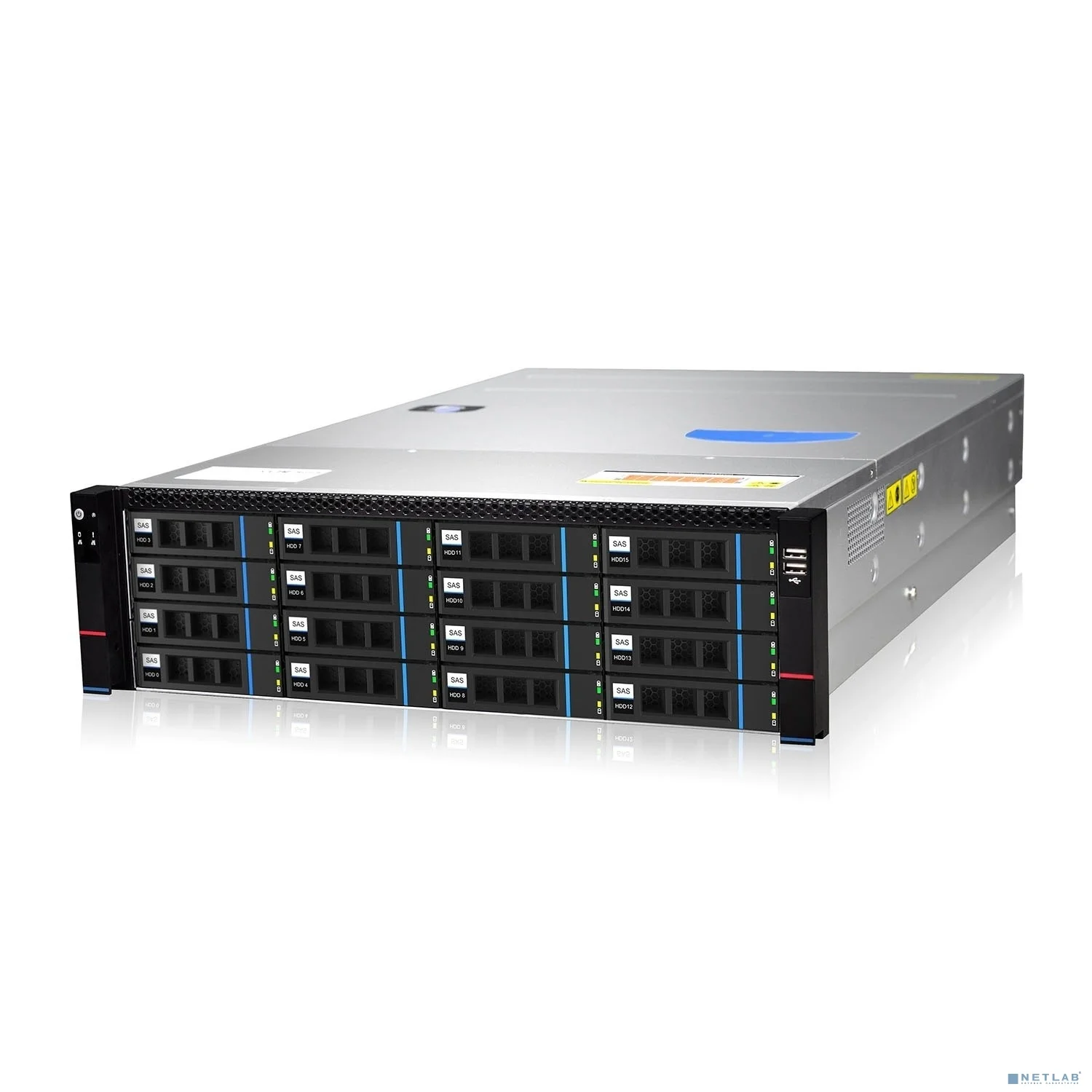 Gooxi RMC3116-670-HSE-D 3U 16x 3.5" (2.5"); 2x 2.5" rear SAS/SATA; 12Gb/s SAS expander (2xSFF-8643); MB EEB/CEB/ATX/Micro ATX; 7x FHFL slots; 2x1300W (EU power cables), rail