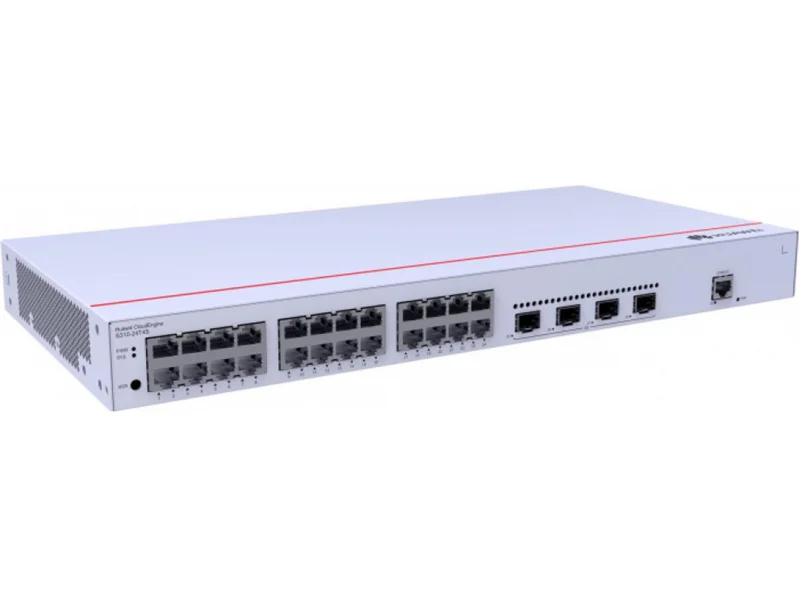 Коммутатор HUAWEI eKit S310-24T4S L2+ (static route), 24*10/100/1000BASE-T ports, 4*GE SFP ports,