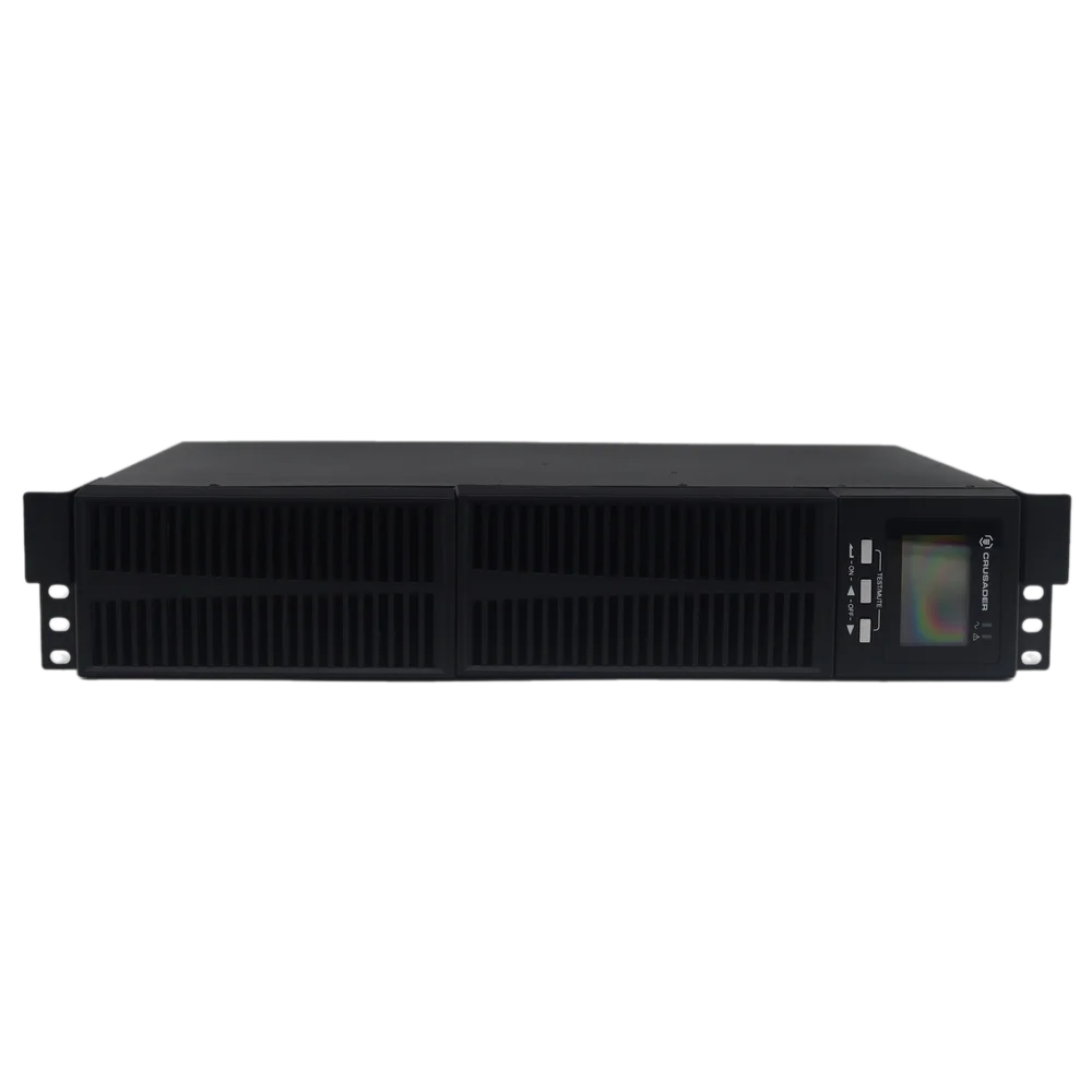 Источник бесперебойного питания ИБП Crusader Stabline RTIO-3000VA (3000Ва, 2700Вт, 8xIEC320, LCD, USB type-B, 1xRS232, SNMP-слот, чистая синусоида)