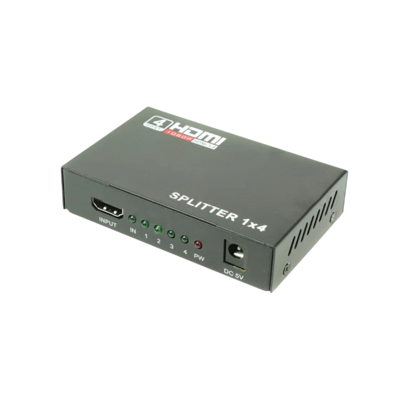 Разветвитель HDMI OSNOVO D-Hi1041 Разветвитель сигнала HDMI (1вх./4вых.).Максимальное разрешение 4K2K(30Гц). Поддержка 3D и HDCP. Скорость передачи данных до 10,2Гбит/с. Вх. - HDMI(A)/Роз.2,1х5мм(DC5V). Вых. - HDMI(A)