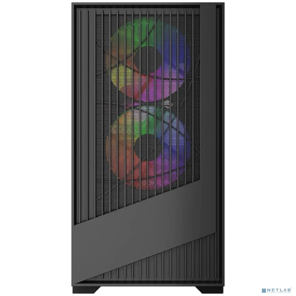 Powercase Корпус Mistral Micro A12B, Tempered Glass, 3x120mm FRGB fan, чёрный, mATX (CMMA12B-L3)