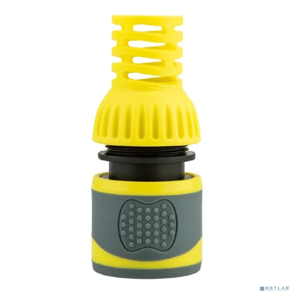 Rexant (62-0303-F) Коннектор для шланга, быстросъемный, 3/4", с аквастопом с защитой от перегибов