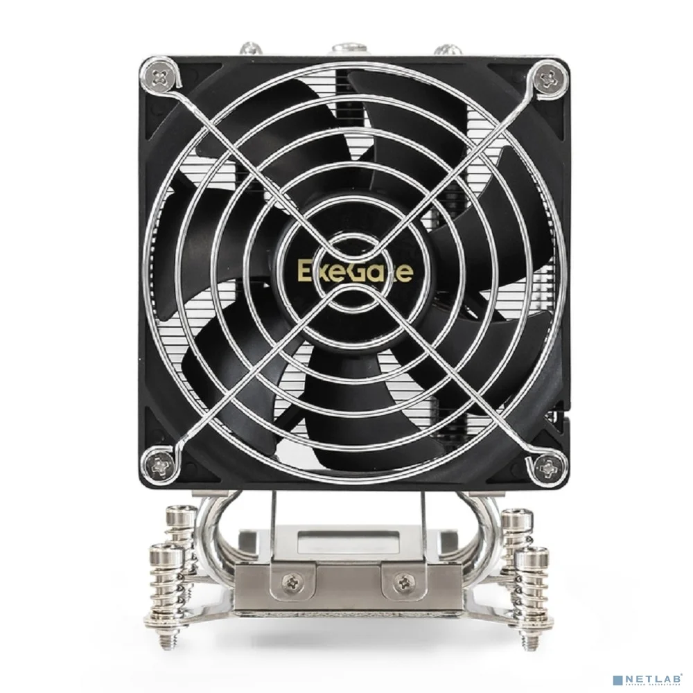 Exegate EX293433RUS Кулер ExeGate ESNK-P0050AP4.PWM.4U.2011.Cu (Al+Cu, 4U, 5 тепл. трубок, LGA2011/2066, TDP 165W, Fan 80mm, PWM, 1900-3800RPM, 2 ball bearing, 4pin, 44db, 650г, на винтах, с термопаст