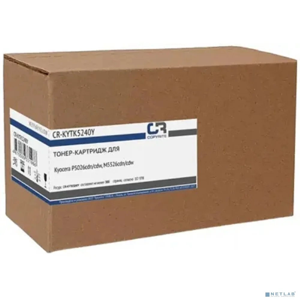 Картридж лазерный CopyRite CR-KYTK5240Y TK-5240Y желтый (3000стр.) для Kyocera P5026cdn/cdw/M5526cdn