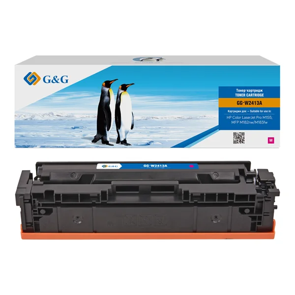 Картридж G&G GG-W2413A пурпурный (850стр.) для HP Color LaserJet Pro M155;MFP M182nw/M183fw