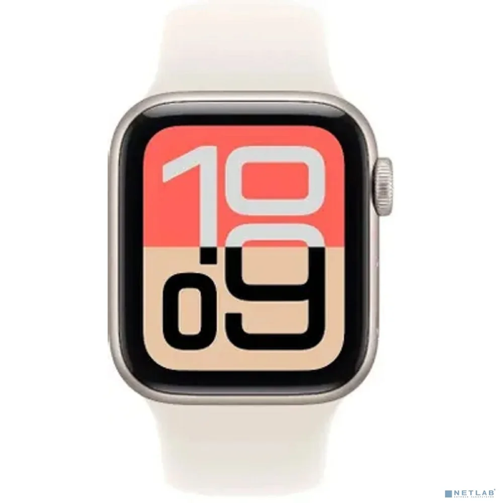 Apple Watch SE 3 40mm Starlight Aluminium Case with Starlight Sport Band - S/M (MEH34LW/A)