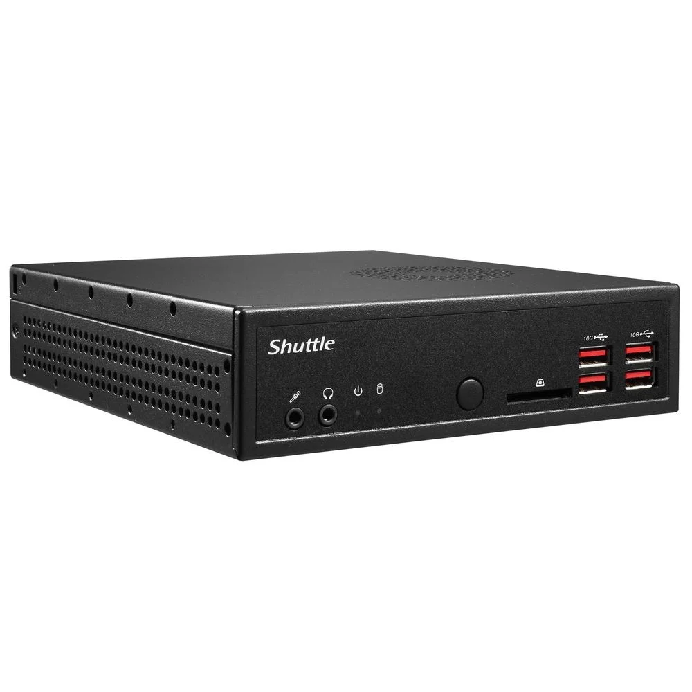 Платформа системного блока с ЦПУ Shuttle DH32U3 i3 1115G4, 2 x 260 pin DDR4 SODIMM slots,HDMI 2.0b x 4 quad independence video output 4K/2K playback, w/o EDID: 3+1 display