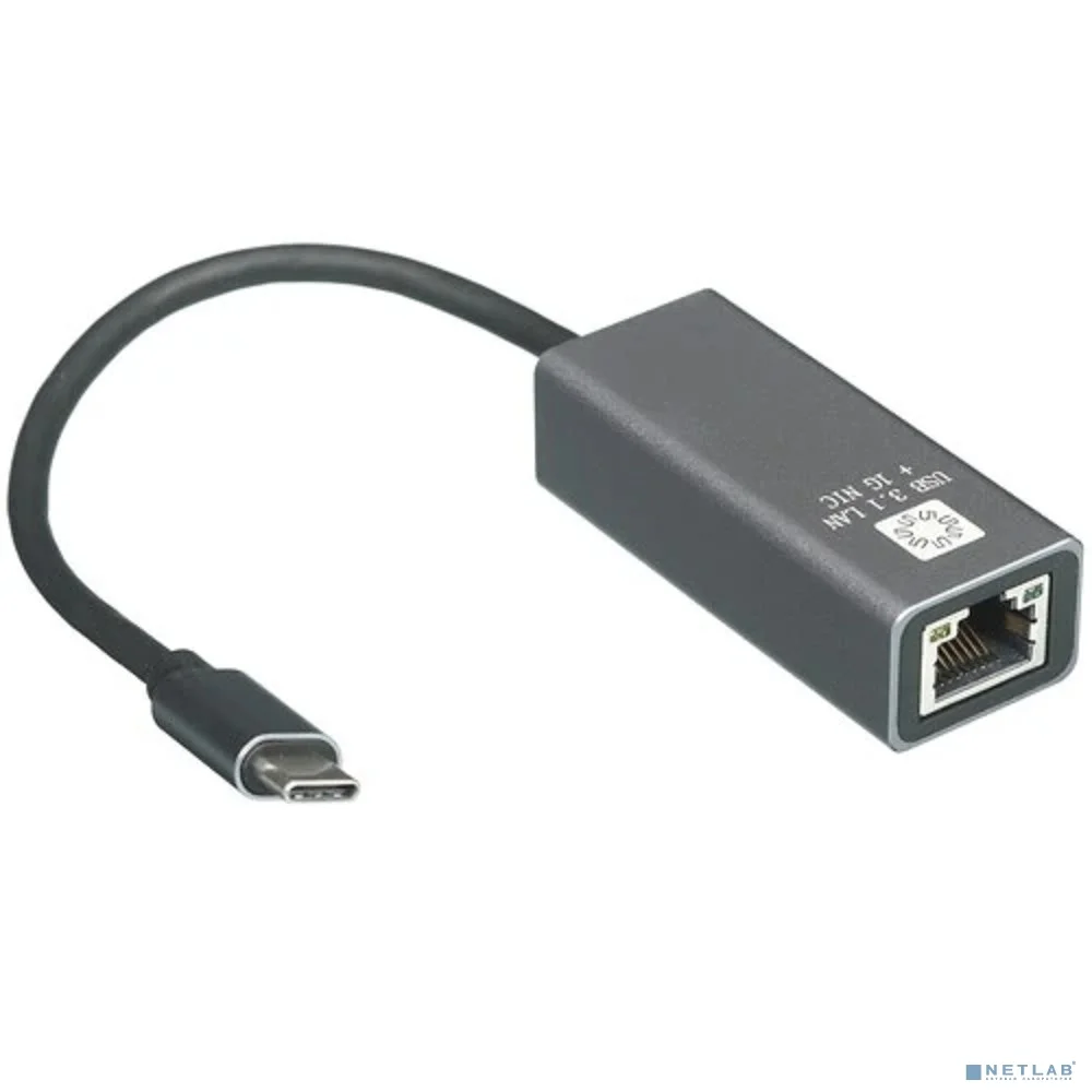 5bites Кабель-адаптер UA3C-45-14BK USB3.1 / RJ45 1G / AL / GREY