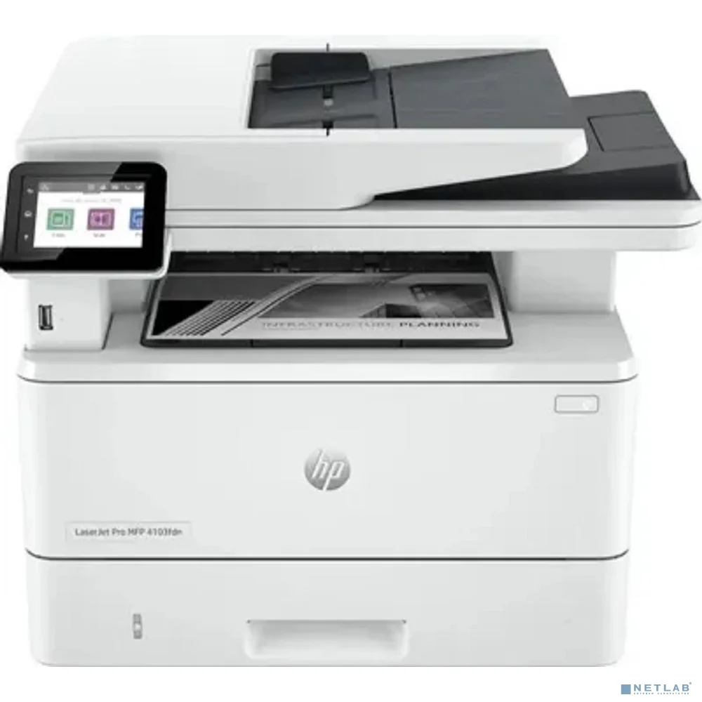 HP LaserJet Pro MFP 4103fdn (2Z628A_B19) {A4, 1200dpi, 38ppm, 512Mb, 1200 MHz tray 100+250 pages USB+Ethernet Prin, старт. картр. 3050стр.}