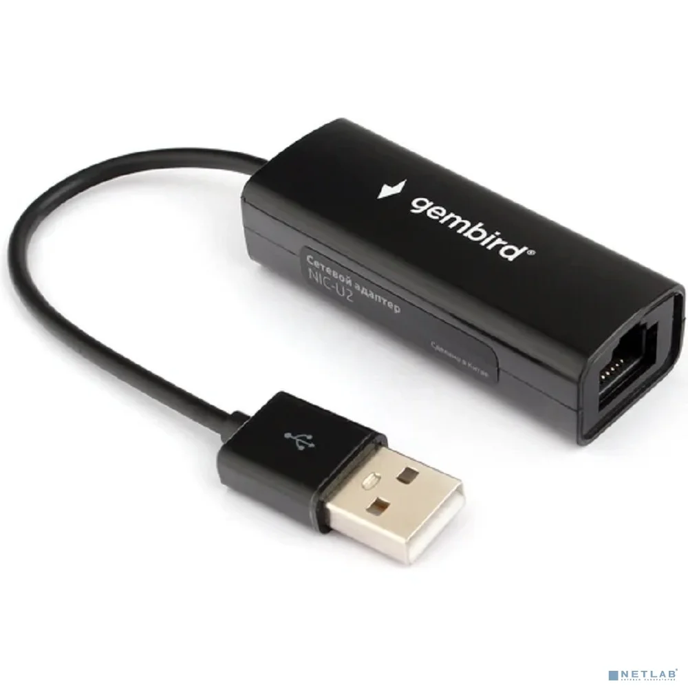Gembird Сетевой адаптер Ethernet USB 2.0 - Fast Ethernet adapter (NIC-U2)