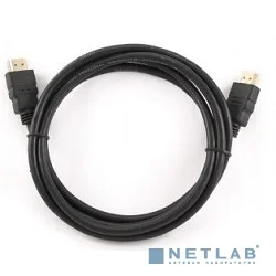 Кабель HDMI Cablexpert CC-HDMI4-0.5M, 19M/19M, v2.0, медь, позол.разъемы, экран, 0.5м, черный, пак