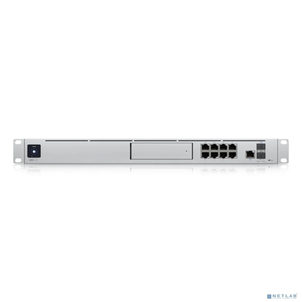 UBIQUITI UDM-SE Маршрутизатор, 1*10G SFP+, 8*GbE RJ45 LAN ports(2) PoE+,(6) PoE, 1*10G SFP+,1*2.5 GbE RJ45 WAN ports, 1*3.5" NVR HDD Слот