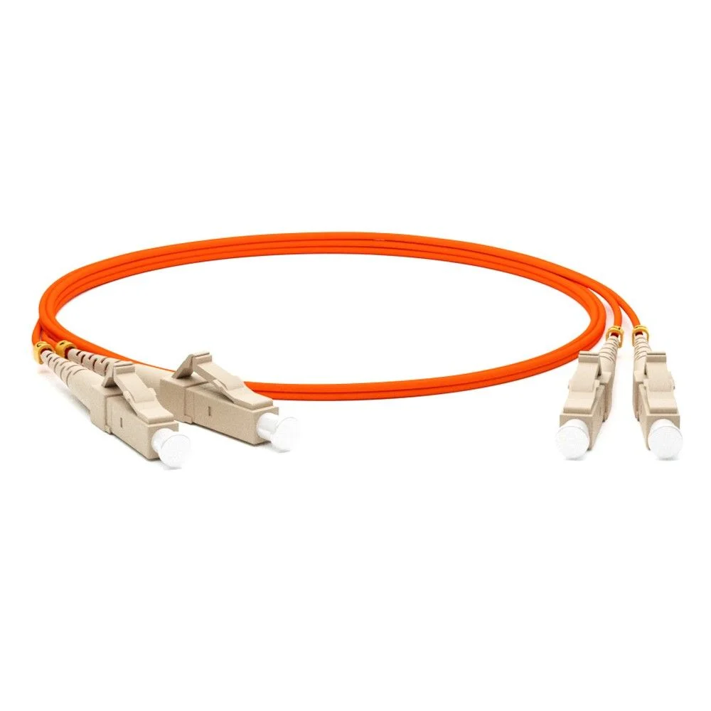 Кабель Hyperline FC-D2-50-LC/PR-LC/PR-H-2M-LSZH-OR Патч-корд волоконно-оптический (шнур) MM 50/125, OM2, LC-LC, 2.0 мм, duplex, LSZH, 2 м (002419)