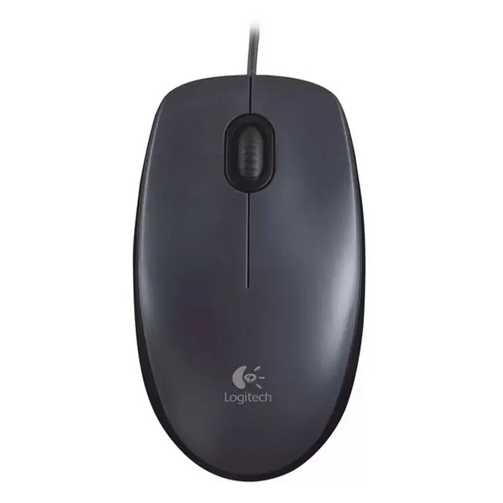 910-001793  Мышь Logitech M90 Optical USB Dark Grey RTL