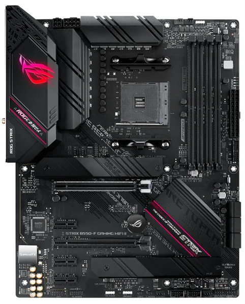 Материнская плата ASUS ROG STRIX B550-F GAMING WIFI II, Socket AM4, B550, 4*DDR4, HDMI+DP, CrossFireX, SATA3 + RAID, Audio, 2,5Gb LAN, USB 3.2*6, USB 2.0*9, ATX ; 90MB19V0-M0EAY0