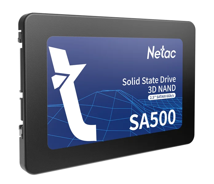 SSD накопитель Netac SSD SA500 1TB 2.5 SATAIII 3D NAND, R/W up to 530/475MB/s, TBW 480TB, 3y wty 4