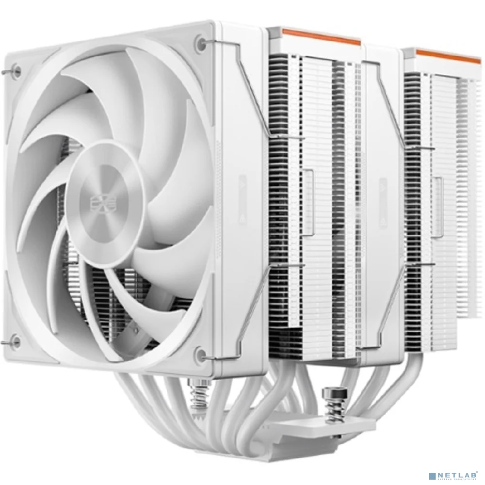 Кулер PCCooler RZ620 WH S115X/1200/1700/18XX/AM4/AM5 (TDP 265W, 2x120mm PWM FAN, 6 тепловых трубок 6мм, 500-2200RPM, 28-32dBa)