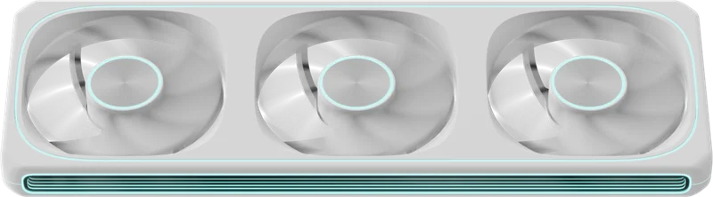 Вентилятор для корпуса Formula V Line AIR FUSION 3 WH REVERSE, 360x120x28mm, ARBG 3pin + PWM 4pin, 500-1800 RPM, 37.83 DBA MAX, HYDRO BEARING