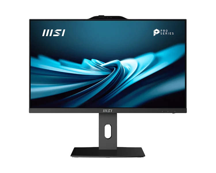 Моноблок MSI Pro AP242P 14M AIO 23.8" FHD(1920x1080)IPS AG Non-touch, Сore i5-14400 (2.5GHz), 8Gb DDR5(1x8Gb), 512Gb SSD m.2, Intel UHD, WiFi+BT, Camera, Wireless keyboard&Mouse, NoOS, 1y war-ty, Black