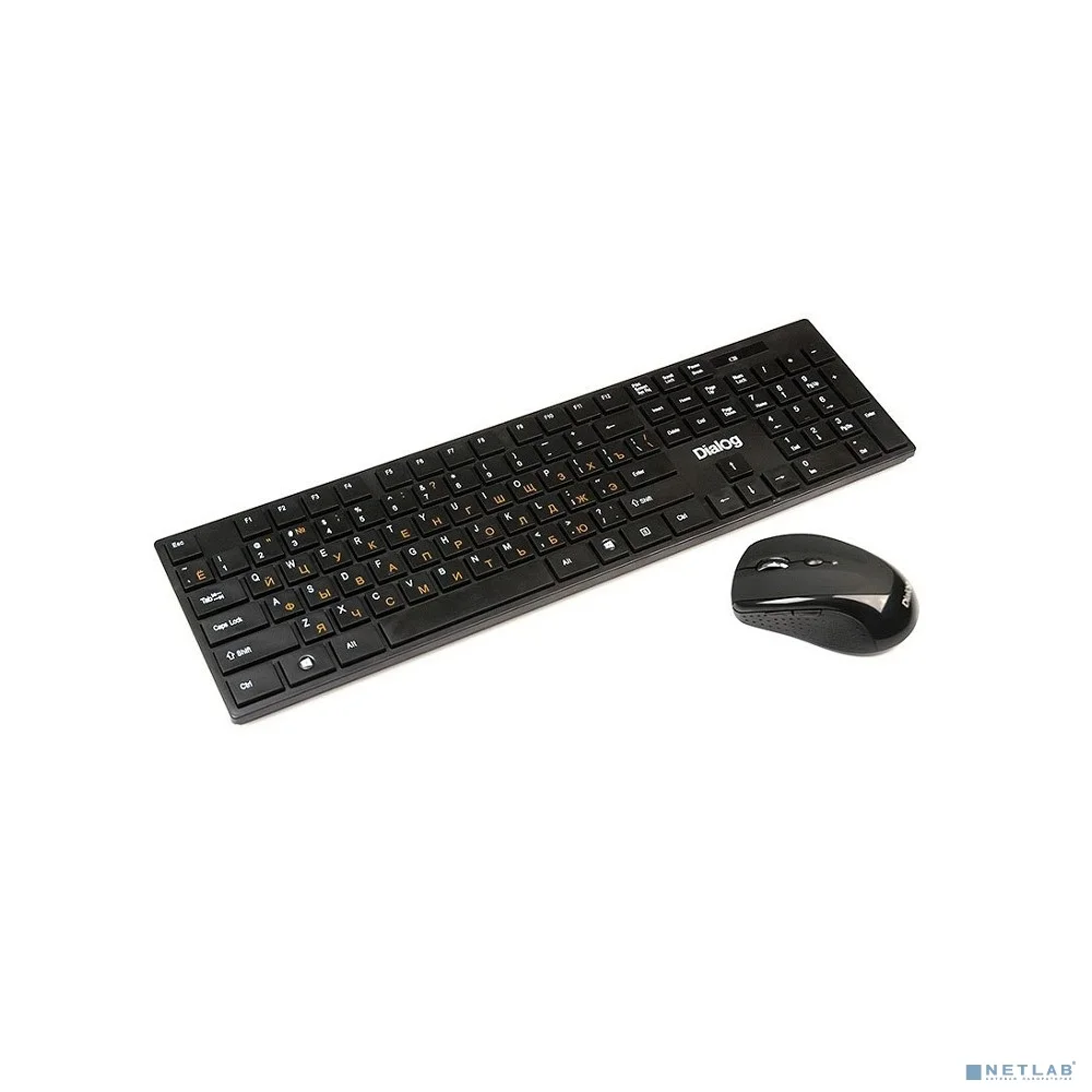 Dialog Клавиатура + мышка KMROP-4030U Pointer RF 2.4G - USB {Беспроводной набор, радиоклавиатура + опт. радиомышь 6D}