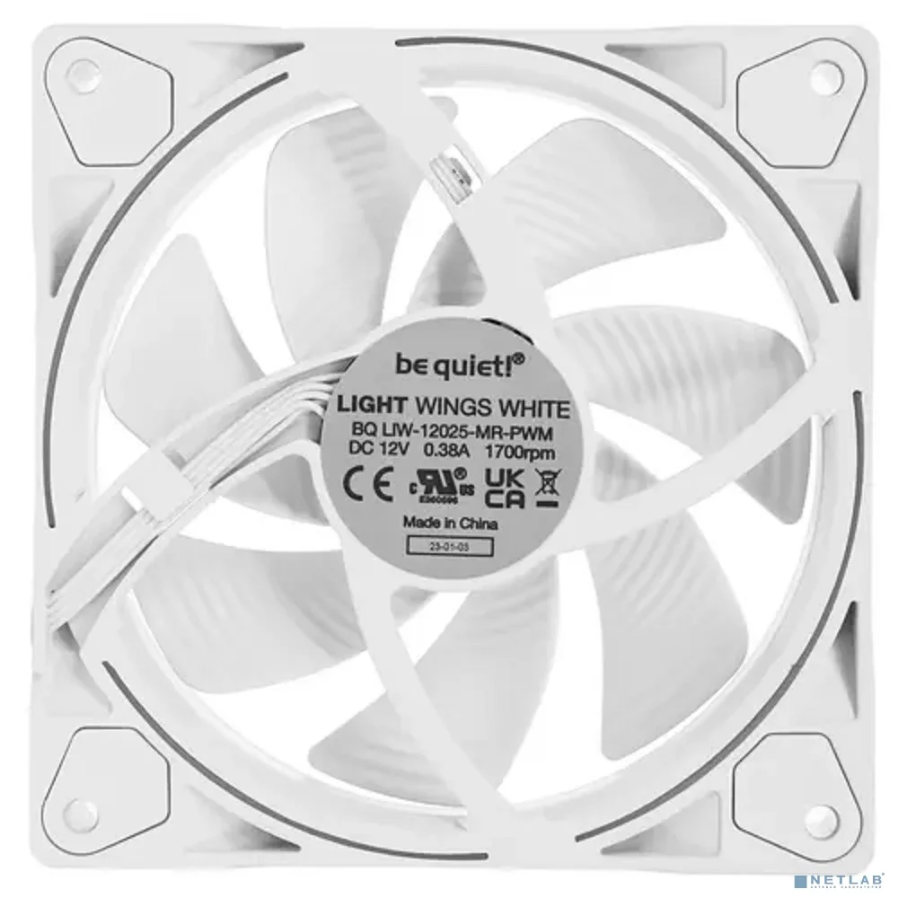 Комплект вентиляторов (3 шт.) be quiet! Light Wings White 120mm PWM Triple Pack / BL100