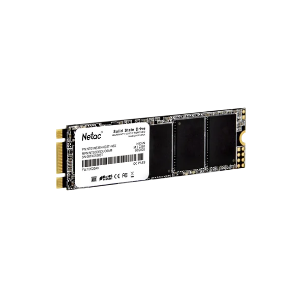 SSD накопитель Netac SSD N535N 2TB M.2 2280 SATAIII 3D NAND, R/W up to 545/500MB/s, TBW 1120TB, 3y wty 2