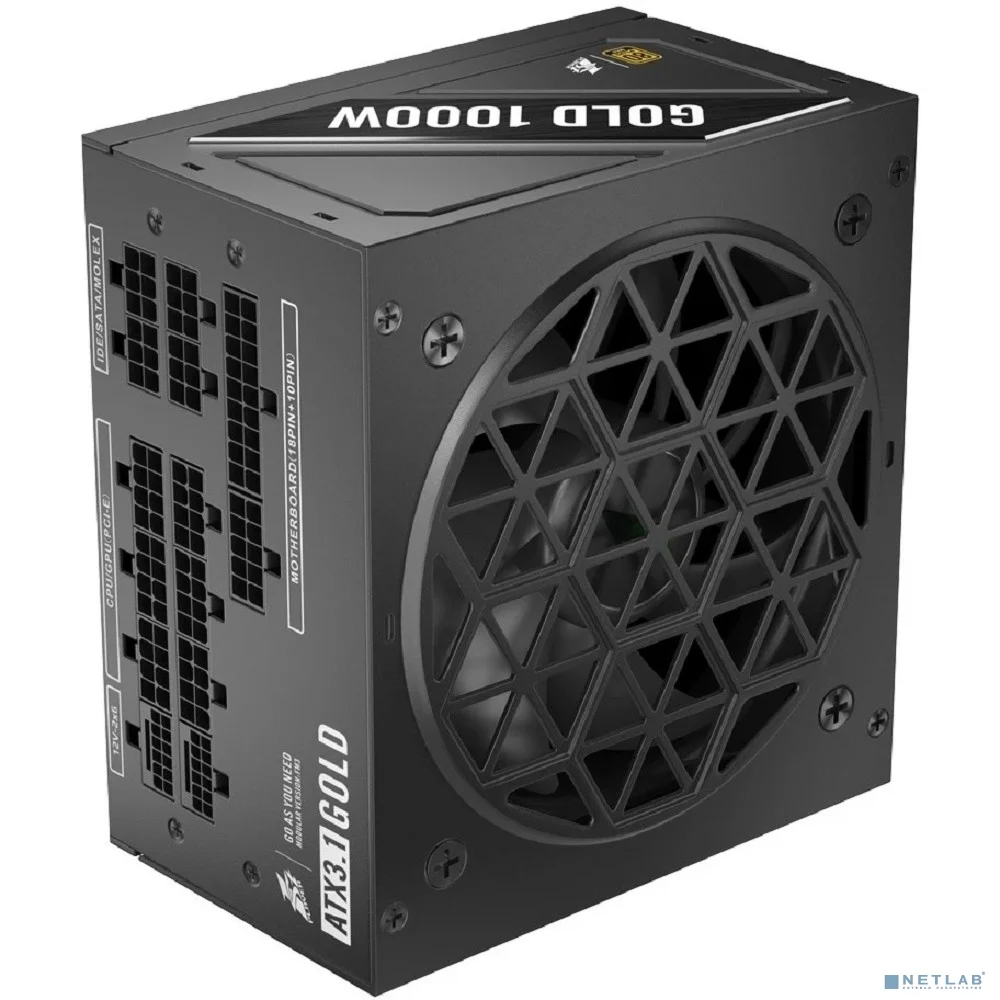 1STPLAYER NGDP Gold 1000W / ATX 3.0, APFC, 80 PLUS Gold, LLC+DC-DC, 120mm fan, full modular / HA-1000BA4