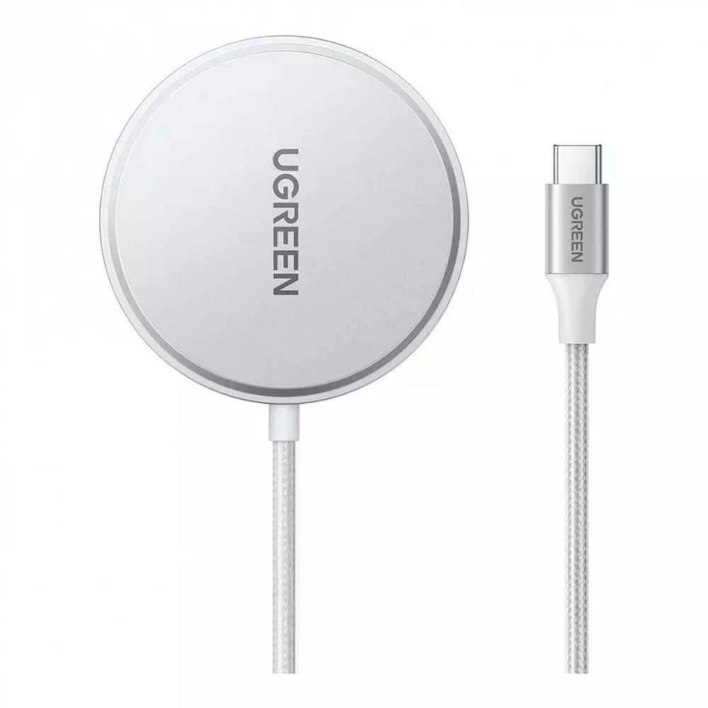 Беспроводное зарядное устройство UGREEN W703 (35565) Wireless Charger Qi2 with MagSafe 15W (For iOS Device). Цвет: белый