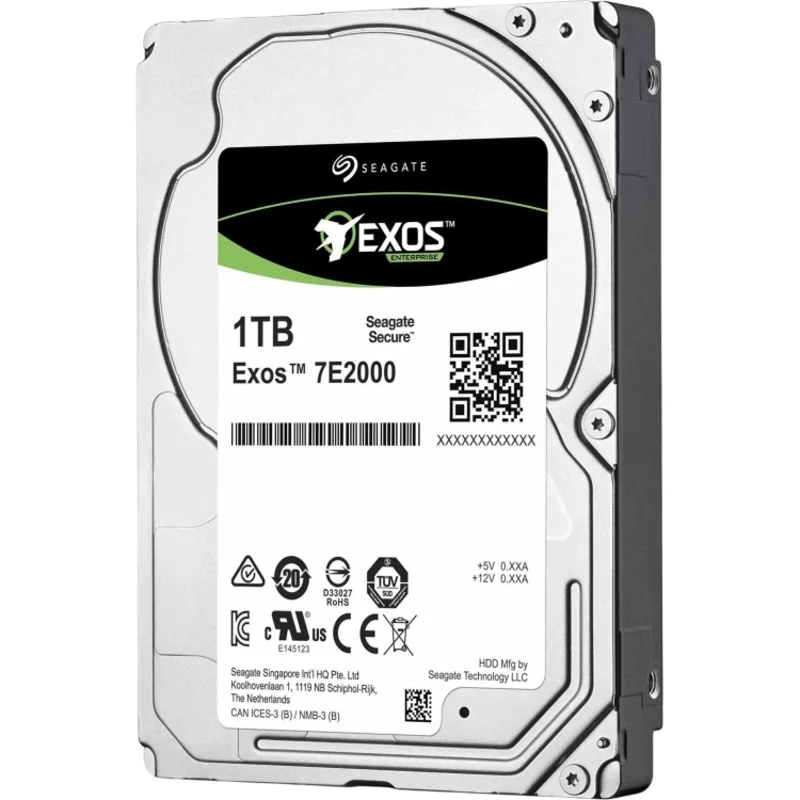 Жесткий диск Seagate Exos 7E2000 HDD 2,5" SATA 1Tb, 7200 rpm, 128Mb buffer, 512N, ST1000NX0423, 1 year 3