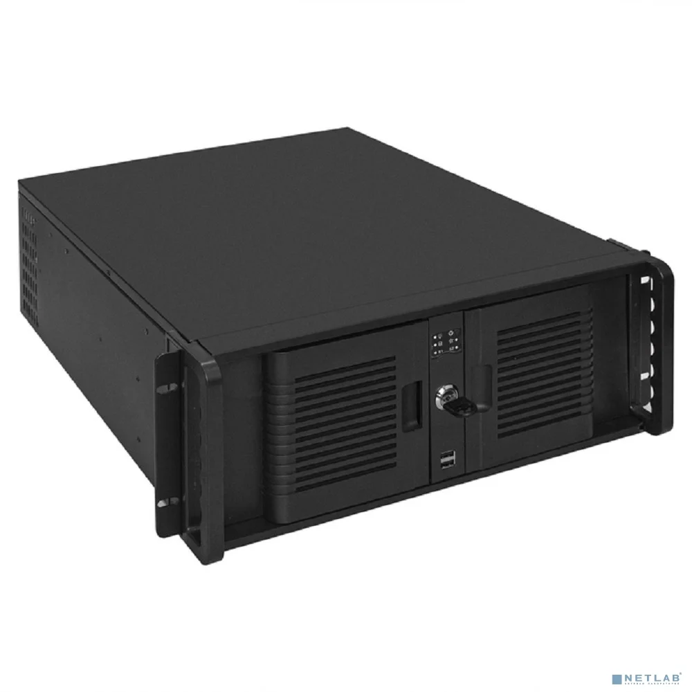 Exegate EX300100RUS Серверный корпус ExeGate Pro 4U480-15/4U4132 <RM 19", высота 4U, глубина 480, БП 900PAS, USB>