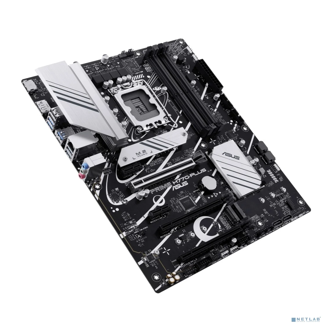 ASUS PRIME H770-PLUS (Socket 1700, ATX, 4xDDR5 (192GB), DP/HDMI, 1xPCIe 5.0x16/1xPCIe 4.0x16/xPCIex1.0, 1xLAN (2.5GbE), 4xSATA 6Gb/s, 3xM.2, 1xType-C, 3xUSB 3.2, 2xUSB 2.0)