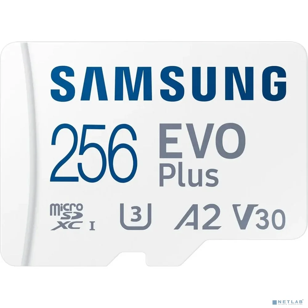 Micro SecureDigital 256GB Samsung EVO PLUS (2024) U3, V30, A2 + adapter MB-MC256SA/KR
