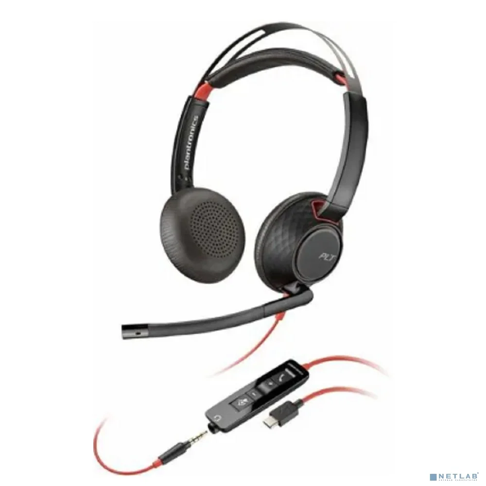 Poly BW 8X231AA 5220 USB-C HS +3.5mmP +USB-C/A Гарнитура проводная