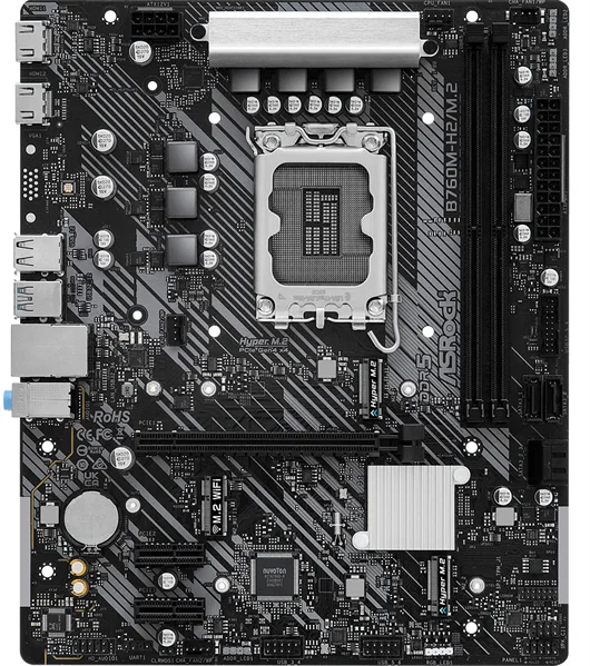 ASROCK B760M-H2/M.2, LGA 1700, Intel B760, mATX, Ret