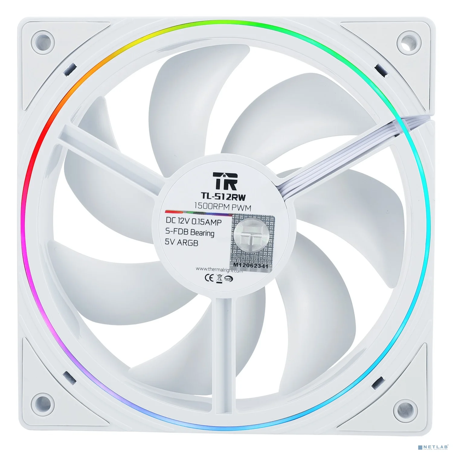 Thermalright Вентилятор TL-S12RW / Reverse / ARGB / 120mm PWM / TRTLS12RW