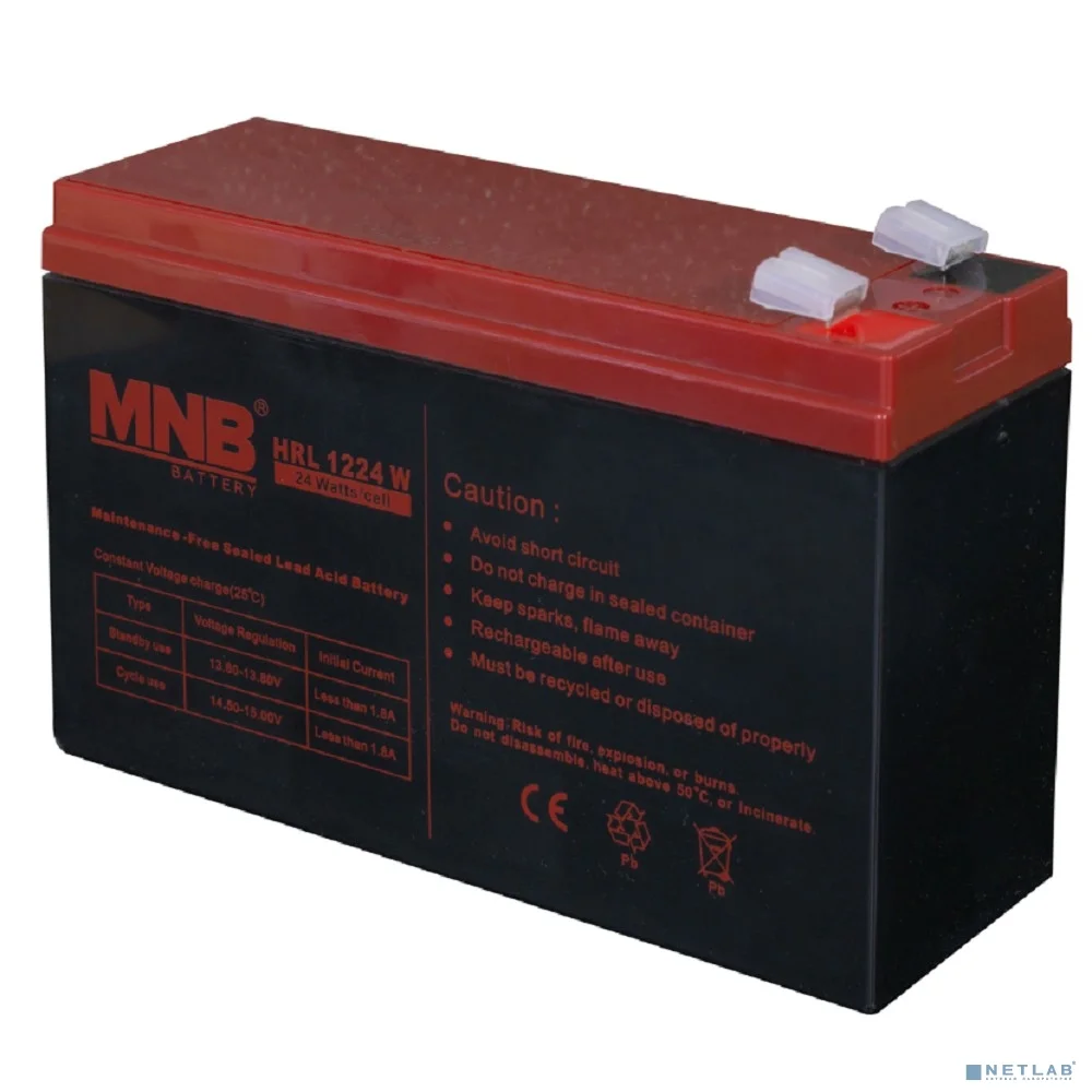 MNB Battery MNB HRL 1224 W (12V/6Ah) F2 {УТ-00003096}