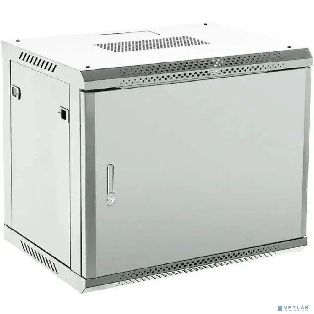Rexant (04-1266-121) Настенный телекоммуникационный шкаф 19" 12U 600?600мм, дверь металл, с задней стенкой, разборный, серый (RAL 7035)