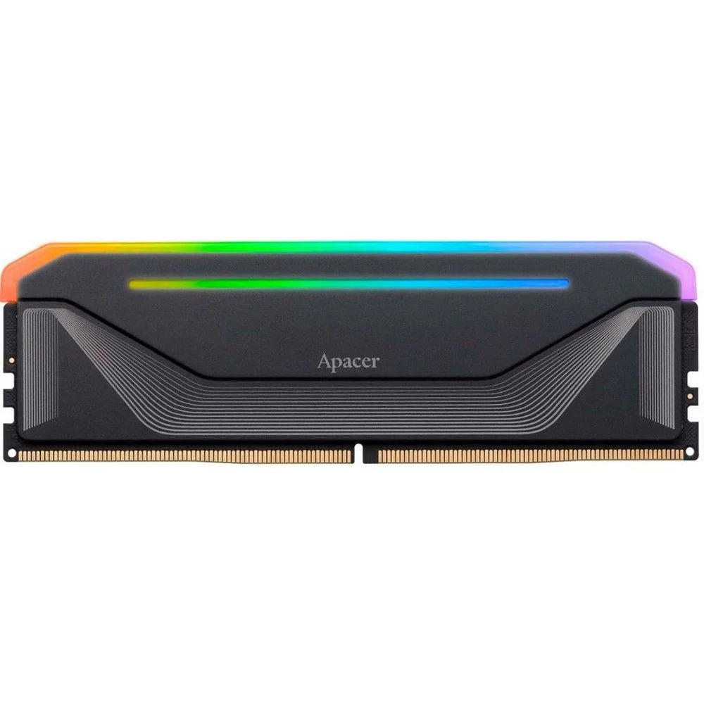 Оперативная память Apacer DDR5 16GB 6000MHz DIMM NOX RGB Black Gaming Memory CL38 1.35V (Retail) 2048*8 Heat Sink (Retail) 3 years (AH5U16G60C622NBAA-1)