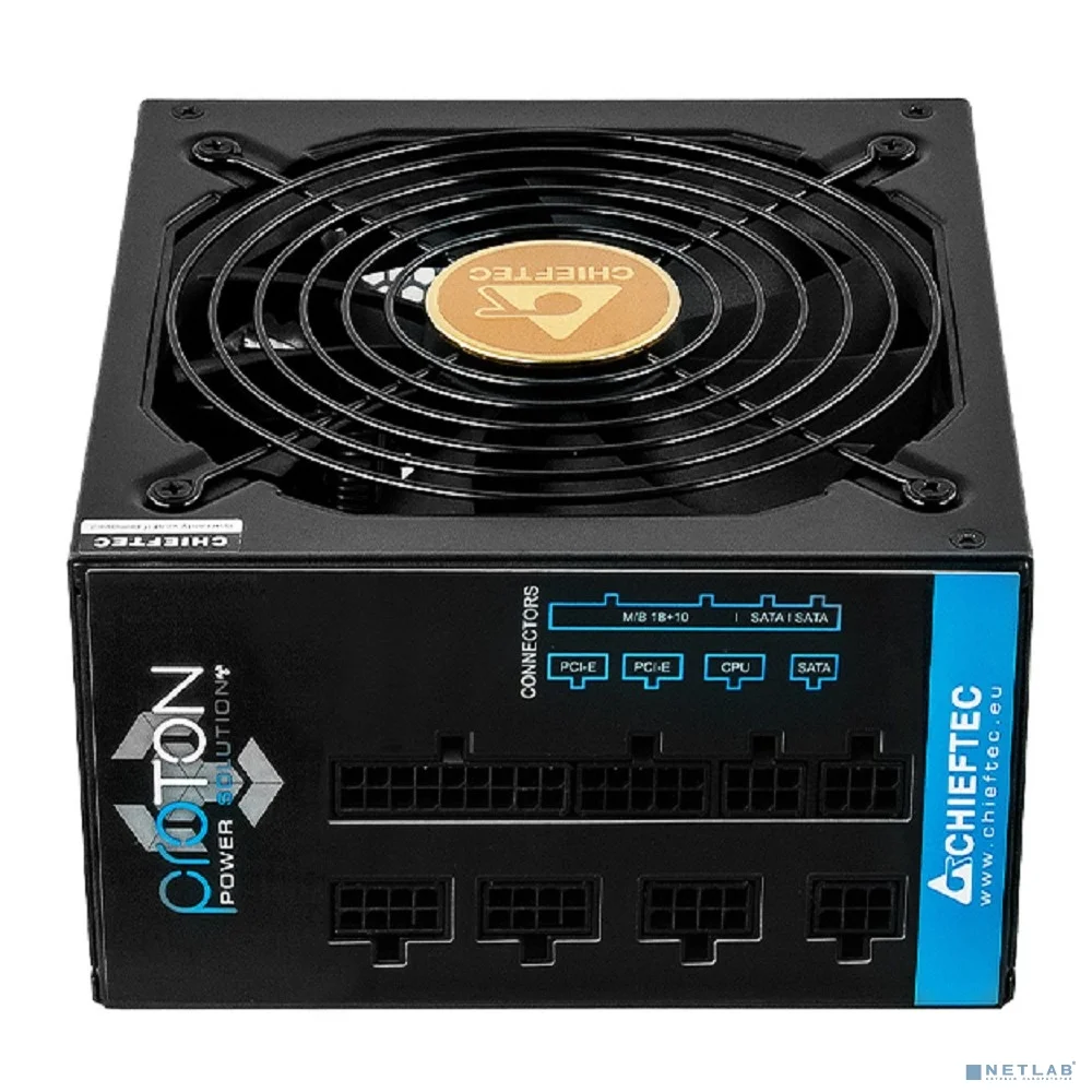 Блок питания Chieftec PSU BDF-750С 750W Proton ATX2.3, EPS12V 230V 14cm Fan 80+Bronze Active PFC, 20+4, 8(4+4)p, 4*8(6+2)p, 6xSATA, 3xMolex, FDD