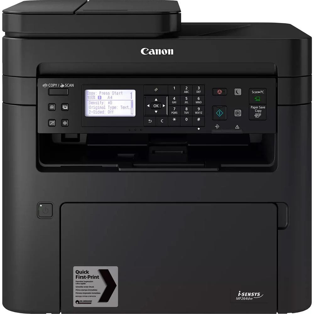 Canon i-Sensys MF264dw А4, МФУ, лазерное, черно-белое, 28стр/мин, 1200dpi, 400МГц, 256Мб, 35АПД, WiFi/AirPrint/USB/Ethernet,(2925C016/5938C017/C019)(114539)