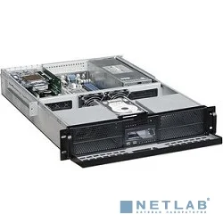 Procase GE201L-B-0 черный {2U, глубина 650мм,контроллер вентиляторов и температуры, MB 12"x13", без Б/П }