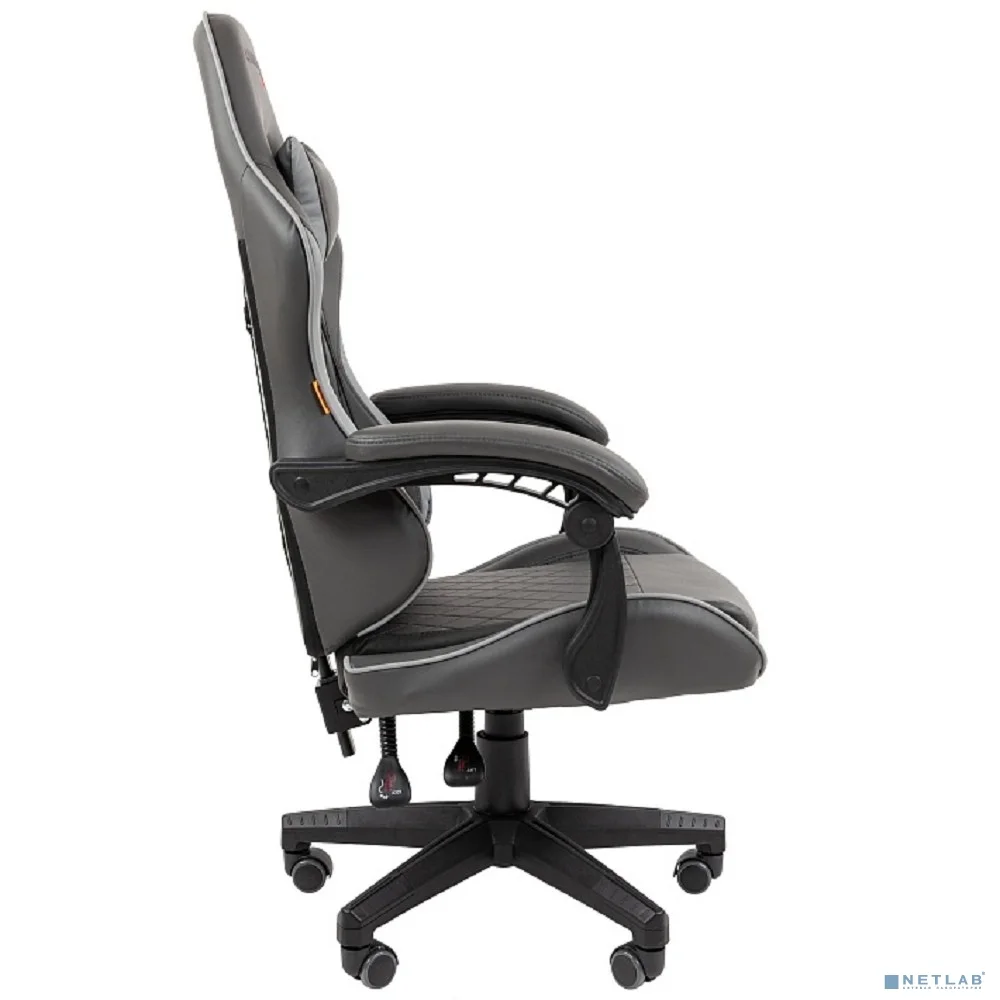 Офисное кресло Chairman CH28 экокожа, черно-серый (7162899)