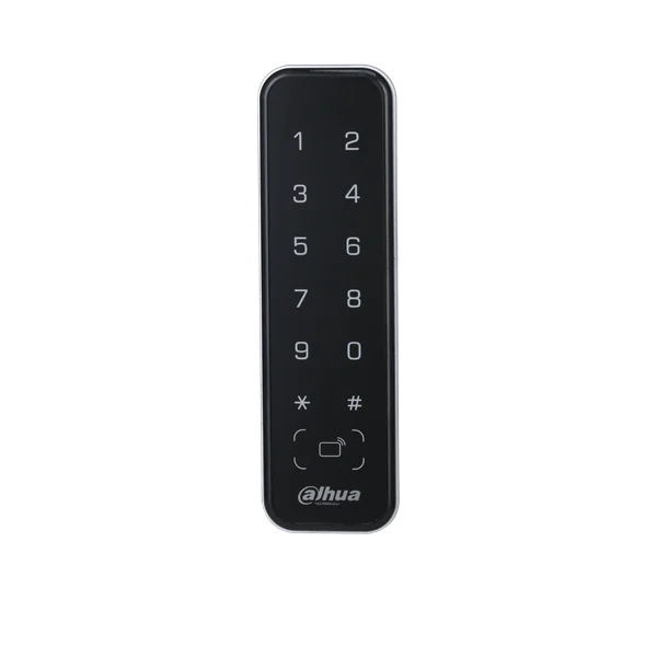 СКУД DAHUA Влагозащищенный считыватель карт доступа и клавиатура ввода;Доступ по картам и паролю;Интерфейс подключения RS-485/Wiegand;Защита от вскрытия корпуса, IP66;Mifare 1 K (13.56МГц); Питание DC