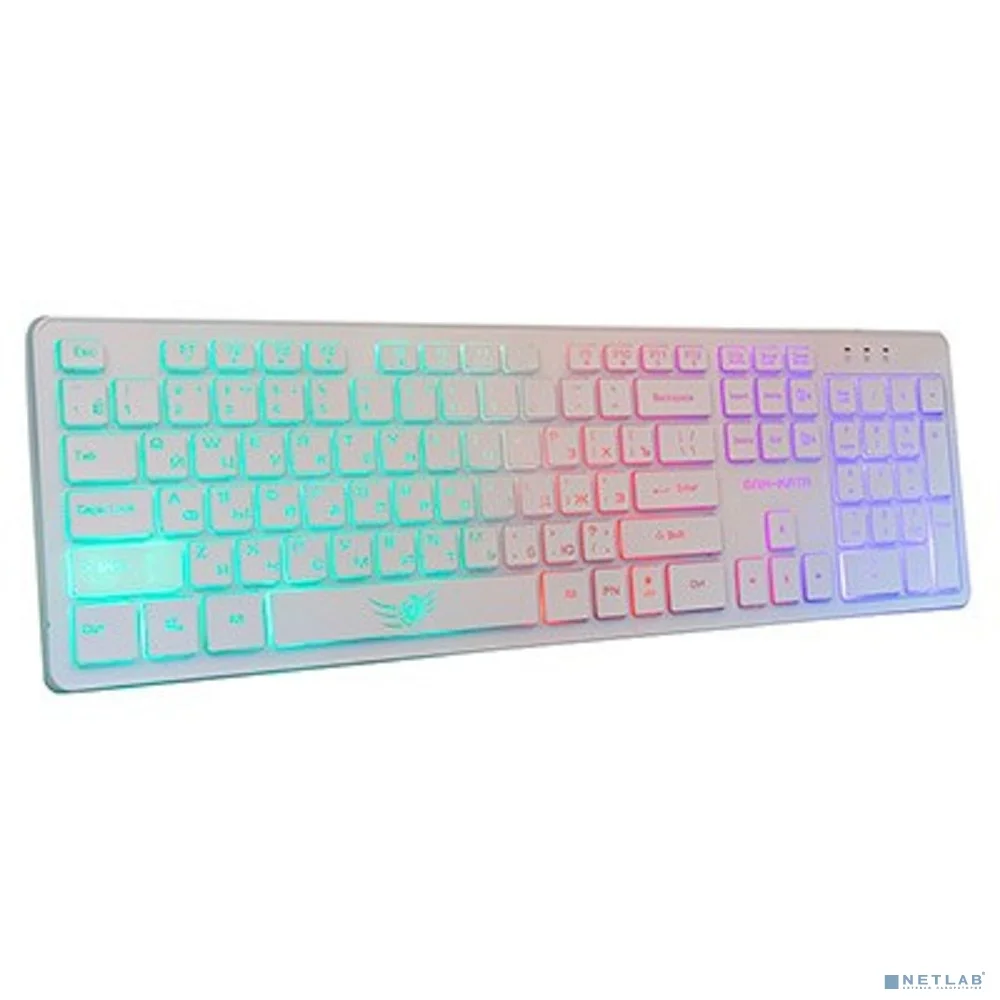 Dialog Gan-Kata Клавиатура KGK-17U WHITE - игровая с RGB-подсветкой, USB, белая