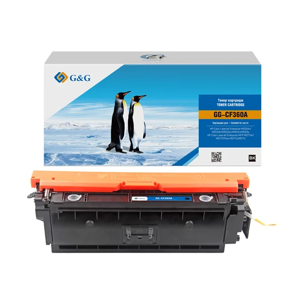 Картридж G&G GG-CF360A черный (6000стр.) для HP CLJ M552dn/M553dn/M553N/M553x
