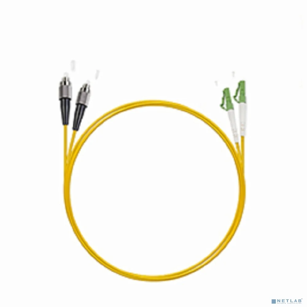 Cabeus FOP(d)-9-LC/APC-FC/UPC-5m Шнур оптический duplex LC/APC-FC/UPC 9/125 sm 5м LSZH